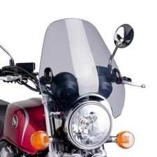 Windshield Puig Custom II for Yamaha XV 750 Virago light smoke