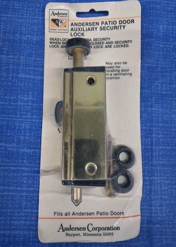 Patio door auxiliary security - door,