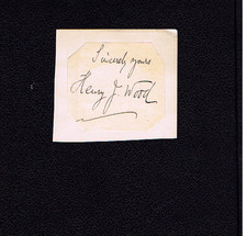 Vintage autograph sir - henry, j