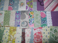 50 Striking Retro Vintage 10cm Cotton Fabric Sewing Patchwork Quilting Squares