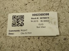  RENAULT CLIO SUN VISOR