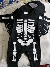 0-3 Months Baby Boy Halloween Babygrow Outfit Costume With Hat