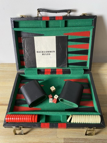 Vintage travel backgammon - vintage,