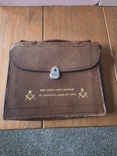 vintage Masonic apron case
