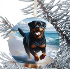 Rottweiler Dog Hanging Bauble