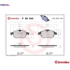 BRAKE PAD SET DISC BRAKE P 59 043X FOR CADILLAC  HOLDEN  FIAT  VAUXHALL