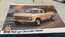 1982 CHEVROLET PICKUP DIESEL Brazil Market Sales Leaflet  VERY RARE 