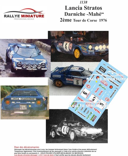 Decals ref 1138 lancia - 1138,