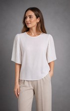 Boohoo White Blouse UK 14