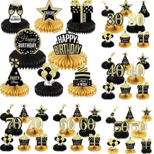 Black Birthday Honeycomb Table
