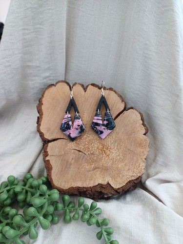 Black and pink marble effect - marble,