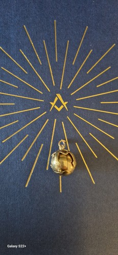 Vintage masonic ball pendant - vintage,