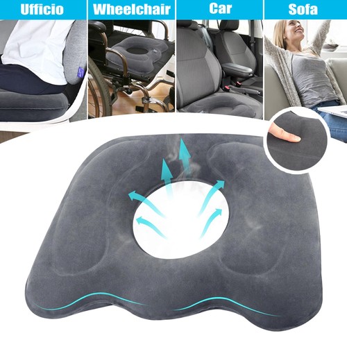 Inflatable ring cushion seat - cushion,