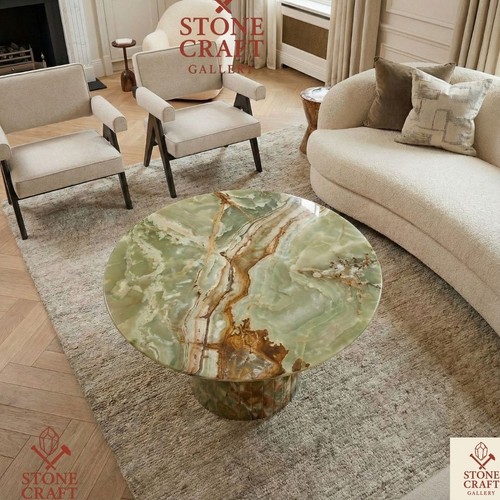Genuine green onyx - genuine, table