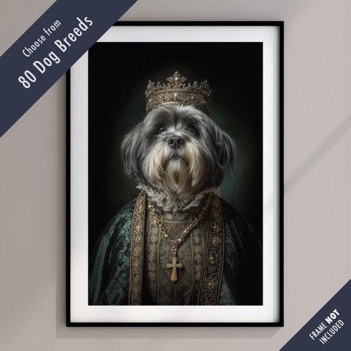 Royal dog portrait print - royal, –
