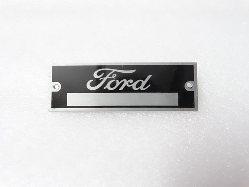 Ford data plate - plate, number