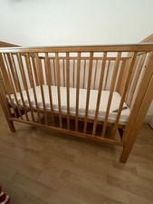 Solid Wood Baby Cot Bed & A