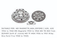 MG TF MGA Clutch Kit 3in1 Borg