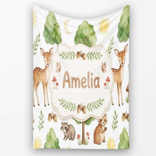 Soft fleece blanket - blanket, watercolor