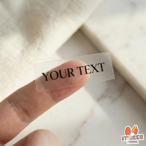 Personalised clear vinyl - clear,