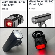 Giant Recon bicycle light set