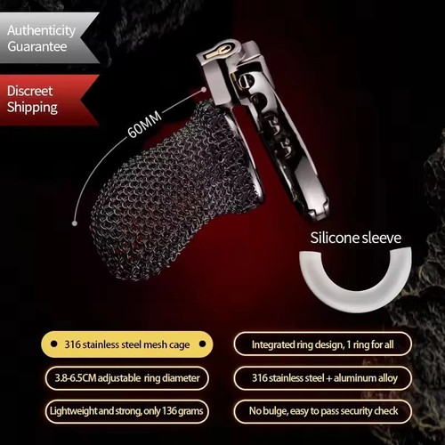 Adjustable male chastity - adjustable,