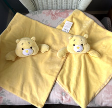 2 X CARE BEARS YELLOW TEDDY
