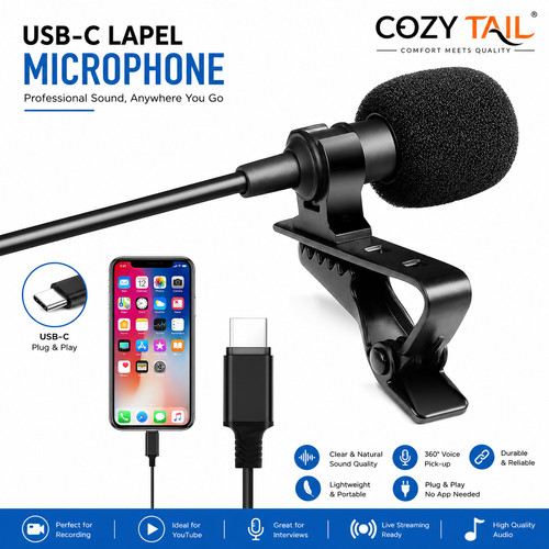 Lavalier lapel stereo - lavalier, clip