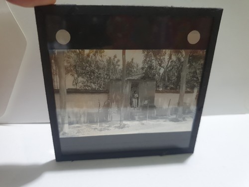 Antique glass lantern slide - antique,,
