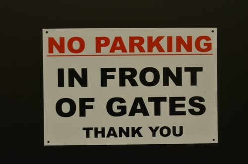 Parking front of - no, in