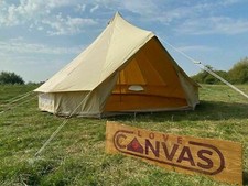 4m, 5m, 6m, 7m & 8m Cotton Canvas Bell Tent Glamping Tipi Yurt ZIG Groundsheet