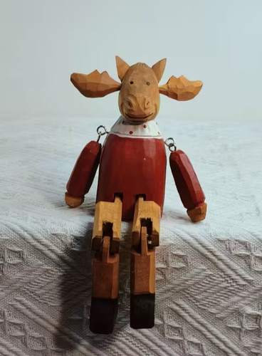 Hand carved festive wooden - hand,