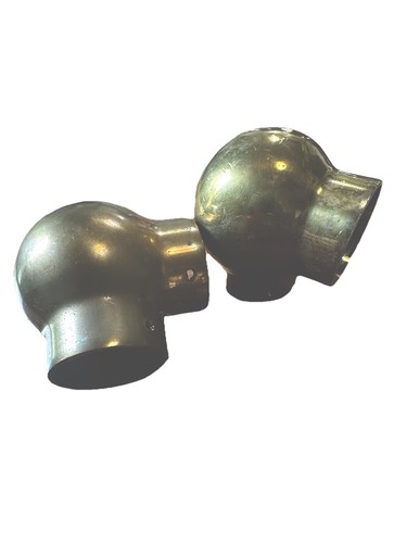 Vintage brass ball elbow - vintage,