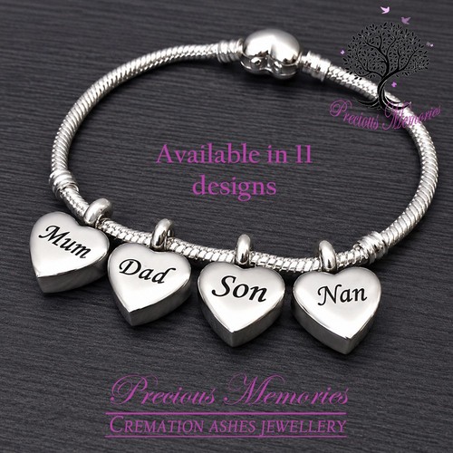 Silver heart family - silver,