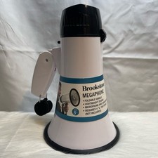 Brookstone Megaphone with Siren - Loud Hailer Speaker Horn Perfect Novelty Gift