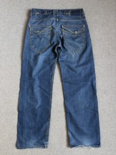 Levi’s 503 Baggy Cinch Back Jeans W32 L32 Blue Denim Loose Fit Straight Leg