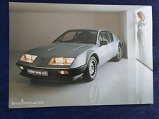 1982 Renault Alpine A310 V6 Brochure