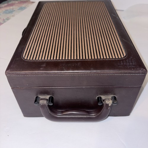Vintage leather cocktail case - cocktail,