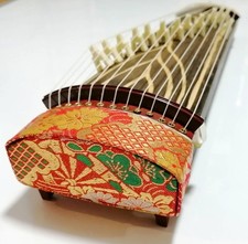 Koto Mini 13 Strings Portable Acoustic Harp Musical Instrument Japan 43cm Used