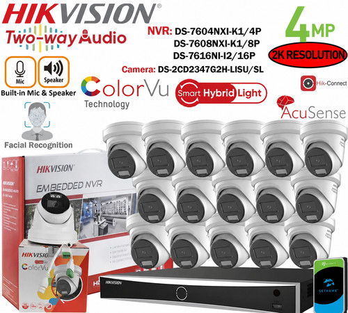 8mp hikvision cctv - hikvision, nvr