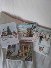 BNIP OFFICIAL NOWZAD CHARITY CHRISTMAS CARDS X 4 DIFFERENT CARDS