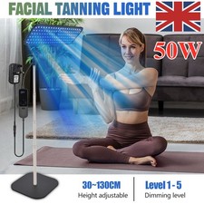 ~50W Facial Tanning Light Full Blue Sun Solarium Lamp Face Body Tanner For Home