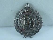 1948/49 STERLING SILVER Fob Medal SHEFFIELD & DISTRICT works sports association