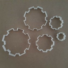 Cog Gear Shape Mini Fondant