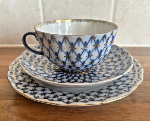 Lomonosov colbalt net trio set - trio,