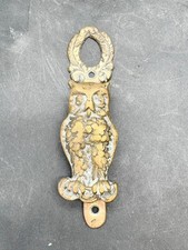 ANTIQUE EARLY EDWARDIAN OWL DOOR KNOCKER KNOCK BANG RECLAIMED