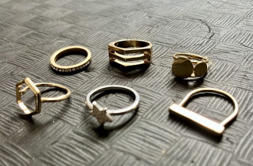 Fashion rings bundle - 6, &