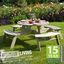 NEW ROUND 8 SEATER PICNIC