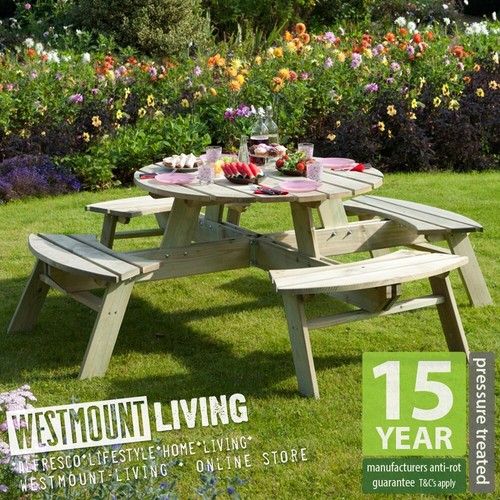 New round seater picnic - 8,