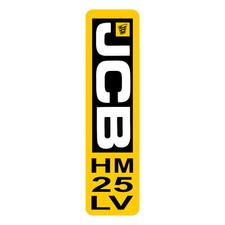 JCB HM25LV Gun Sticker Decal Hydraulic BEAVER Pack 220mm X 60mm